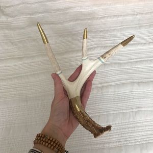 Boho Painted Antler